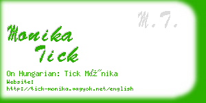 monika tick business card